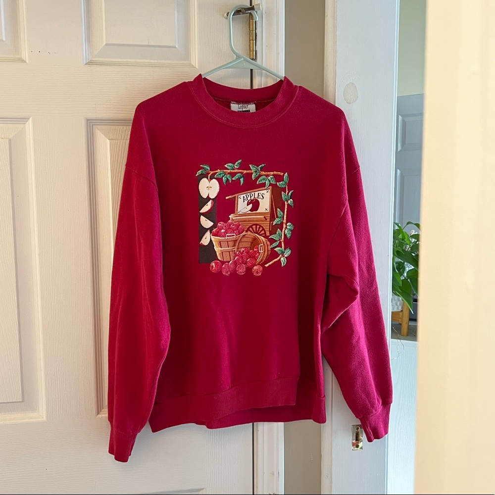 VINTAGE Apple Sweatshirt Size L